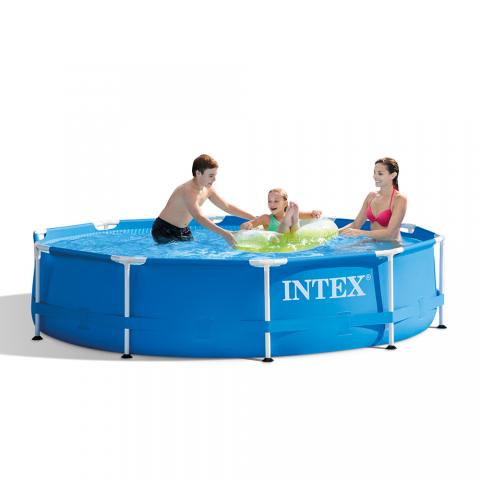 Πισίνα με Μεταλλικό Σκελετό