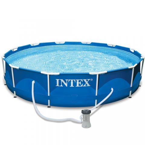 Πισίνα με Μεταλλικό Σκελετό